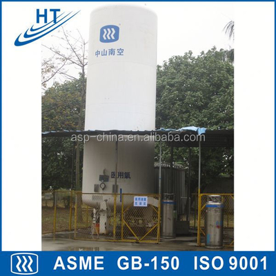 verticale cryogene vloeibare zuurstoftank