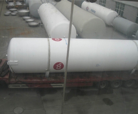 Horizontale 16MnDR-Zuurstof Cryogene Vloeibare Tank 5 Kubieke Meter