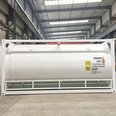 ISO-tankcontainer 20ft voor het vervoeren van zuurstof, stikstof, argon, Co2, LNG op overzees