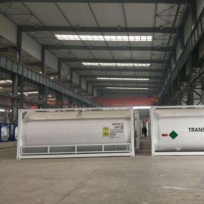 ISO-tankcontainer 20ft voor het vervoeren van zuurstof, stikstof, argon, Co2, LNG op overzees