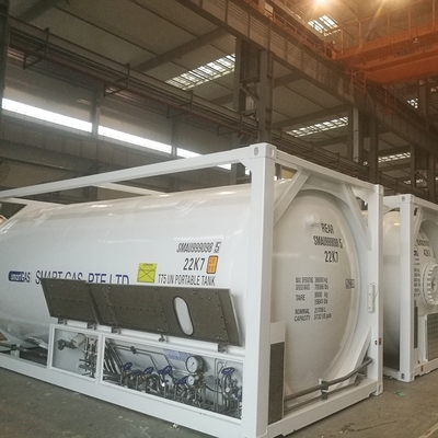 LAR LNG LO2 LN2 20 ' Cryogene Opslagtank sa-240M 304 T75-Tankcontainer