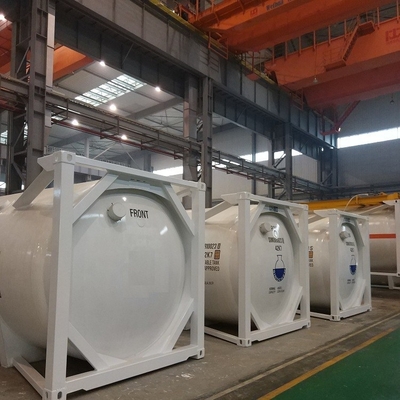 LAR LNG LO2 LN2 20 ' Cryogene Opslagtank sa-240M 304 T75-Tankcontainer